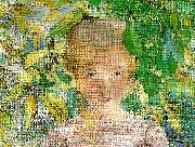 Carl Larsson kersti -ungflicksportratt av kersti oil painting on canvas
